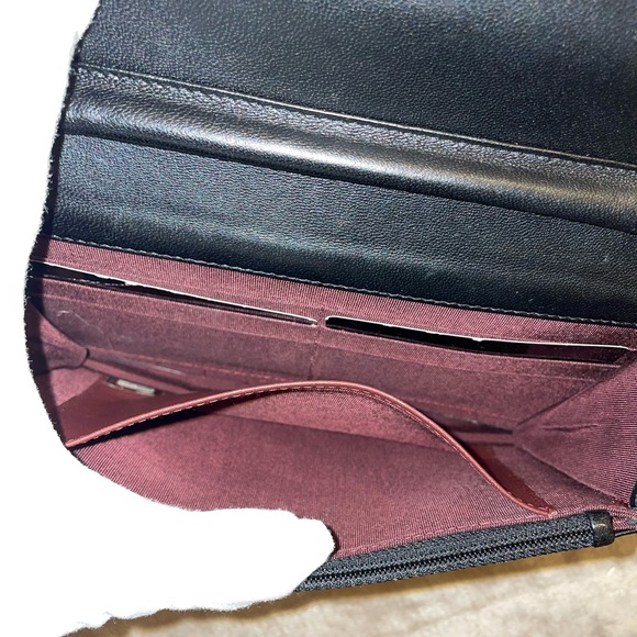 Chanel Lambskin Quilted Wallet On Chain Black with Silver hardware PRELOVED - Picture 9 of 14